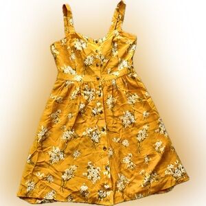 Madewell silk floral dress WITH POCKETS, size 6